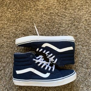 Vans blue high top women 11/men 9.5 NWOT